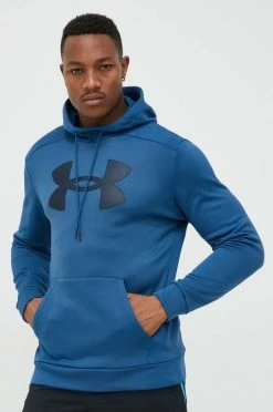 Ανδρικά Χωρίς φερμουάρ Μπλούζα Under Armour Logo , χρώμα: ναυτικό μπλε