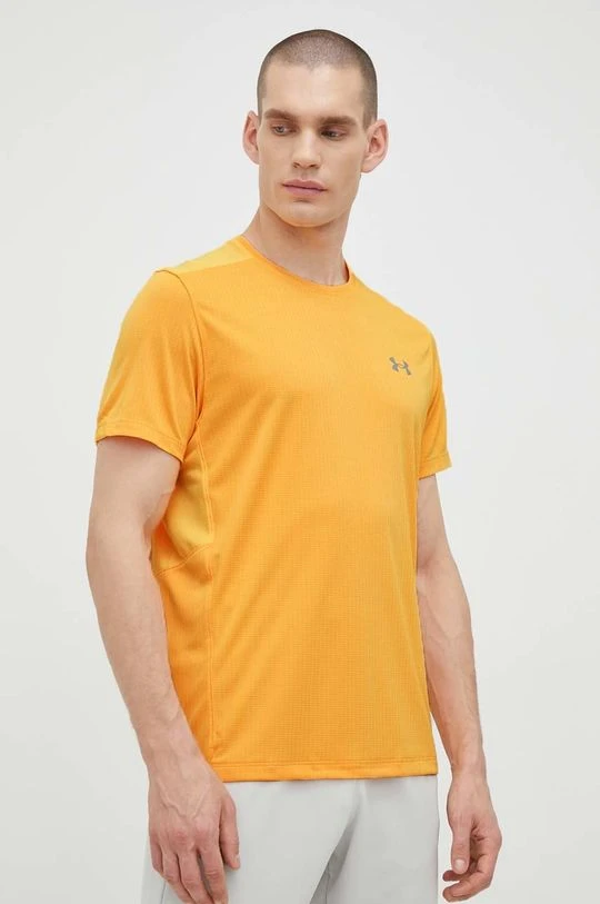 Ανδρικά Μπλουζάκια Μπλουζάκι για τρέξιμο Under Armour Speed Stride 2.0 κίτρινο - Image 4