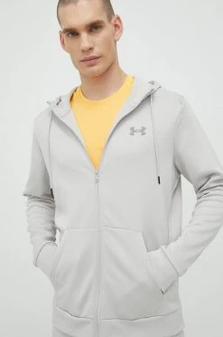 Ανδρικά Με φερμουάρ Μπλούζα Under Armour γκρι,