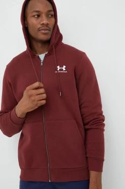 Ανδρικά Με φερμουάρ Μπλούζα Under Armour κάστανο
