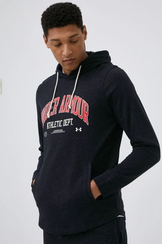 Ανδρικά Χωρίς φερμουάρ Μπλούζα Under Armour χρώμα: μαύρο,