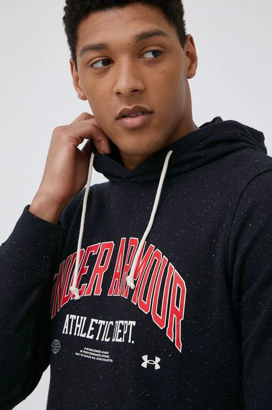 Ανδρικά Χωρίς φερμουάρ Μπλούζα Under Armour χρώμα: μαύρο, - Image 4