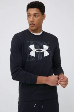 Ανδρικά Χωρίς φερμουάρ Μπλούζα Under Armour χρώμα: μαύρο,