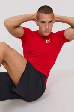 Ανδρικά Μπλουζάκια Μπλουζάκι προπόνησης Under Armour κόκκινο