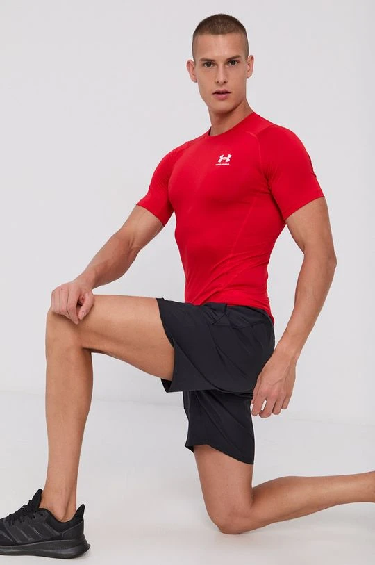 Ανδρικά Μπλουζάκια Μπλουζάκι προπόνησης Under Armour κόκκινο - Image 2