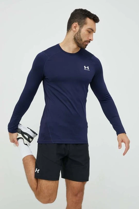 Ανδρικά Μακρυμάνικα Longsleeve Under Armour ναυτικό μπλε - Image 4