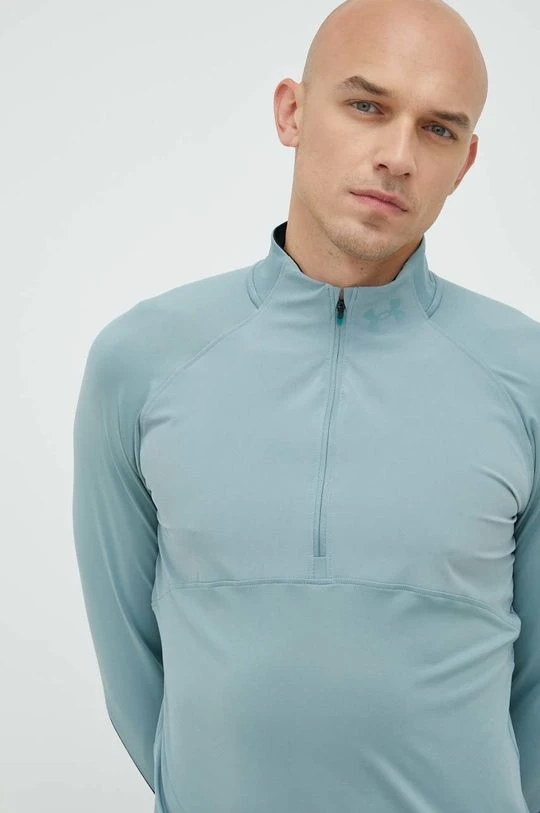 Ανδρικά Χωρίς φερμουάρ Φούτερ για τζόκινγκ Under Armour Qualifier Run 2.0 τιρκουάζ - Image 4