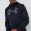 Ανδρικά Χωρίς φερμουάρ Μπλούζα Under Armour Logo , χρώμα: μαύρο