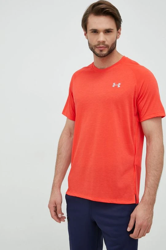 Ανδρικά Μπλουζάκια Μπλουζάκι για τρέξιμο Under Armour κόκκινο