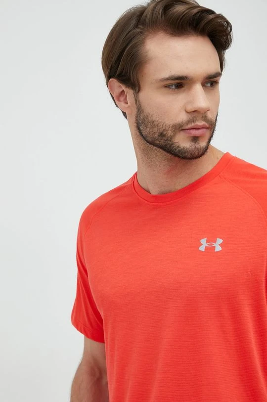Ανδρικά Μπλουζάκια Μπλουζάκι για τρέξιμο Under Armour κόκκινο - Image 4