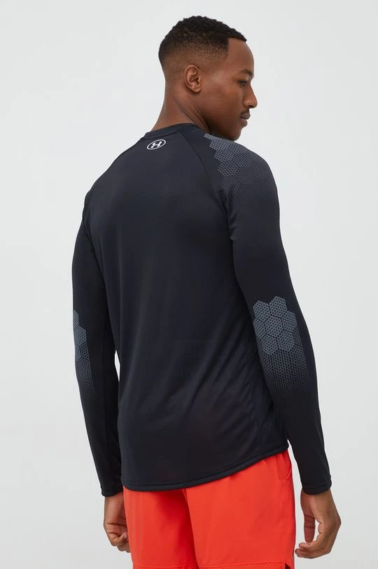 Ανδρικά Μακρυμάνικα Προπόνηση μακρυμάνικο Under Armour Armourprint μαύρο - Image 4