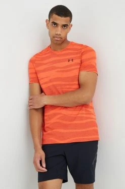 Ανδρικά Μπλουζάκια Μπλουζάκι προπόνησης Under Armour Seamless Novelty κόκκινο