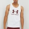 Ανδρικά Αμάνικα Under Armour Μπλουζάκι λευκό