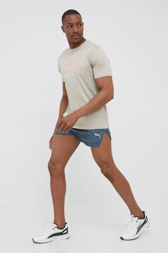 Ανδρικά Μπλουζάκια Μπλουζάκι προπόνησης Under Armour Training Vent Graphic μπεζ - Image 2