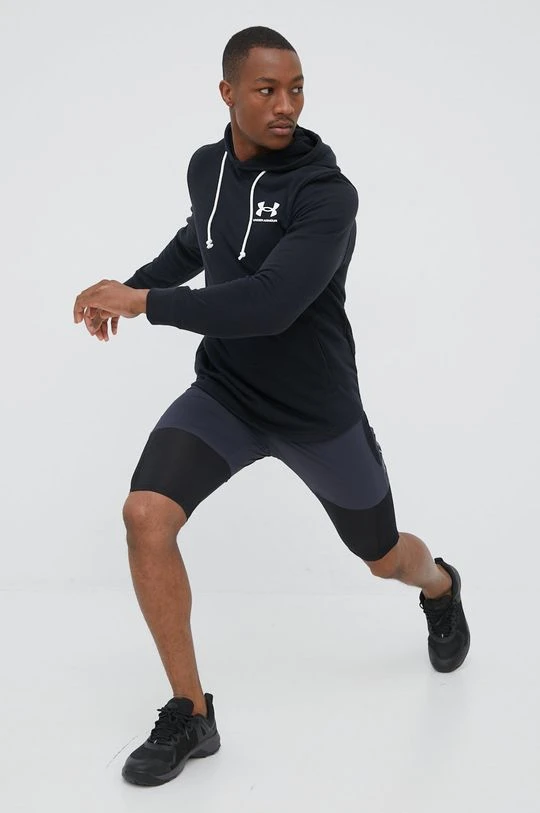 Ανδρικά Χωρίς φερμουάρ Μπλούζα Under Armour μαύρο, - Image 2