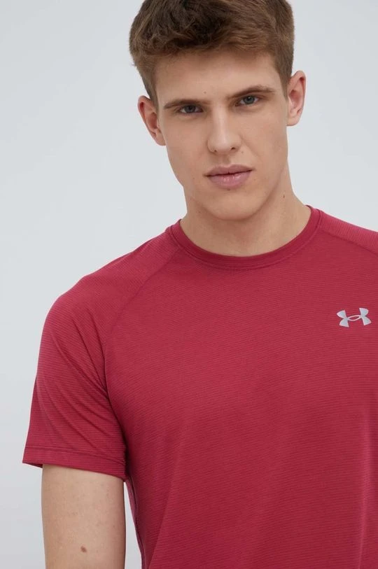 Ανδρικά Μπλουζάκια Μπλουζάκι για τρέξιμο Under Armour Streaker κόκκινο - Image 4