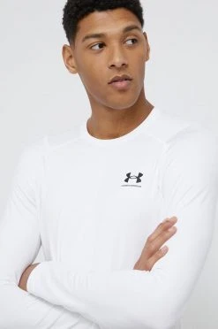 Ανδρικά Μακρυμάνικα Longsleeve Under Armour χρώμα: άσπρο