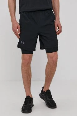 Ανδρικά Σορτς τρεξίματος Under Armour Launch μαύρο