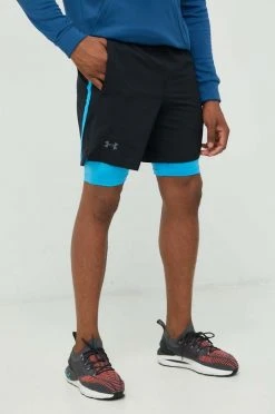 Ανδρικά Σορτς τρεξίματος Under Armour Launch μαύρο