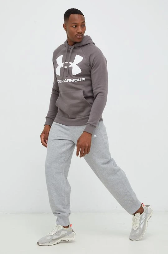 Ανδρικά Χωρίς φερμουάρ Μπλούζα Under Armour καφέ, με κουκούλα - Image 2