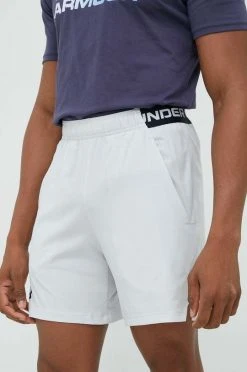 Ανδρικά Σορτς προπόνησης Under Armour , χρώμα: γκρι
