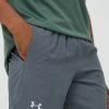 Ανδρικά Σορτς τρεξίματος Under Armour Stride 2.0 , χρώμα: γκρι