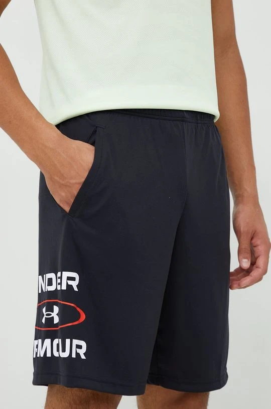 Ανδρικά Σορτς προπόνησης Under Armour Tech Wordmark Graphic μαύρο - Image 2