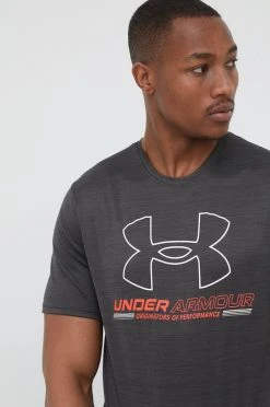 Ανδρικά Μπλουζάκια Μπλουζάκι προπόνησης Under Armour Training Vent Graphic γκρι