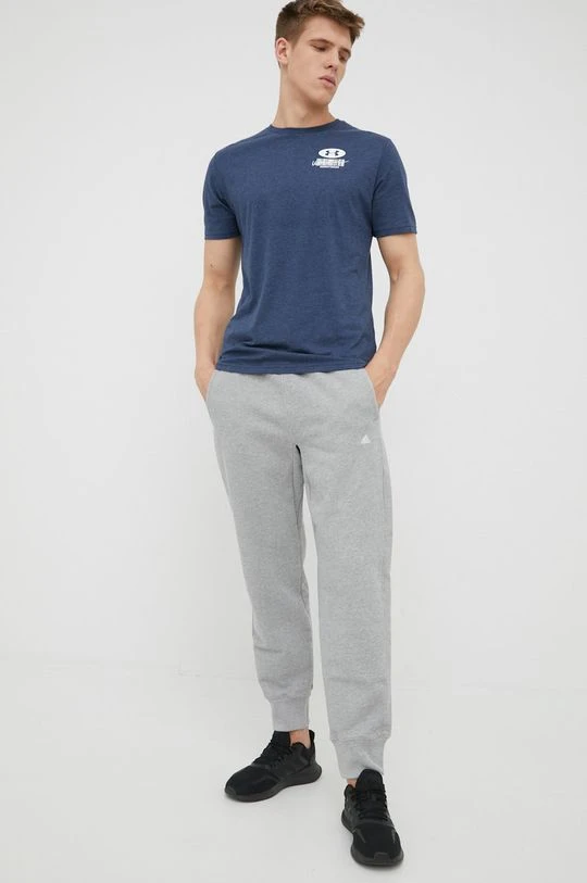 Ανδρικά Μπλουζάκια Μπλουζάκι προπόνησης Under Armour Barcode ναυτικό μπλε - Image 2