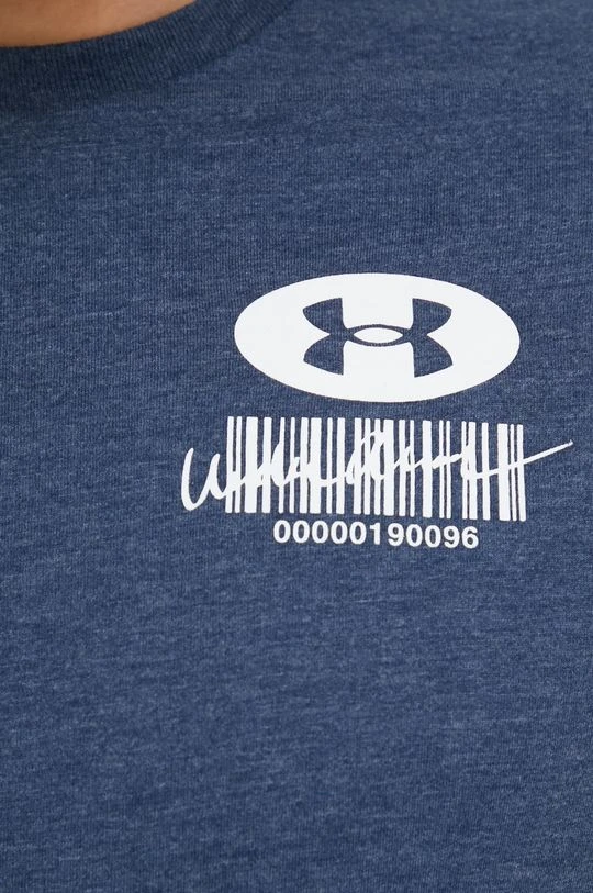 Ανδρικά Μπλουζάκια Μπλουζάκι προπόνησης Under Armour Barcode ναυτικό μπλε - Image 5