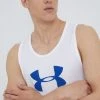 Ανδρικά Αμάνικα Under Armour Μπλουζάκι λευκό
