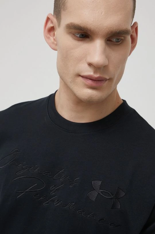 Ανδρικά Μπλουζάκια Μπλουζάκι Under Armour χρώμα: μαύρο - Image 4