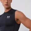 Ανδρικά Αμάνικα Μπλουζάκι Under Armour χρώμα: μαύρο