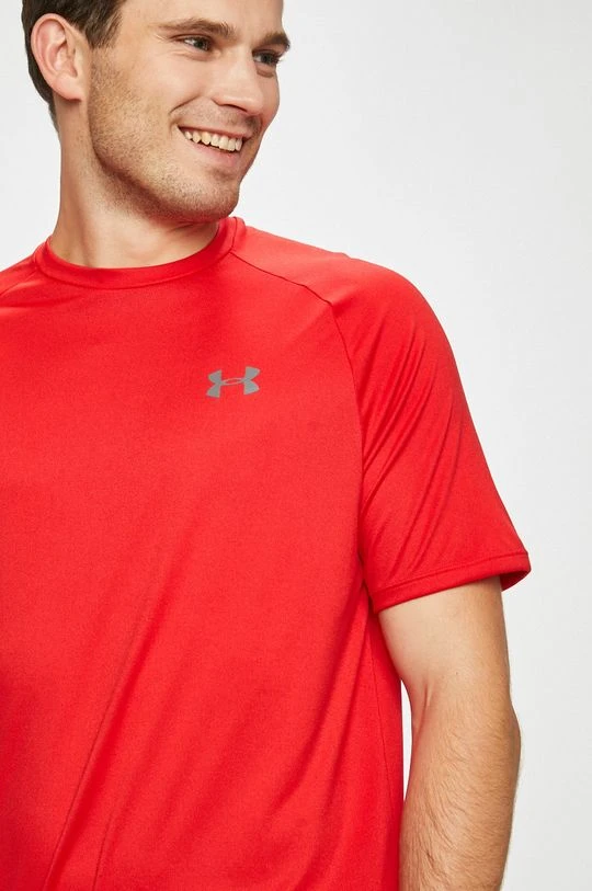 Ανδρικά Μπλουζάκια Μπλουζάκι προπόνησης Under Armour Tech 2.0 κόκκινο - Image 4