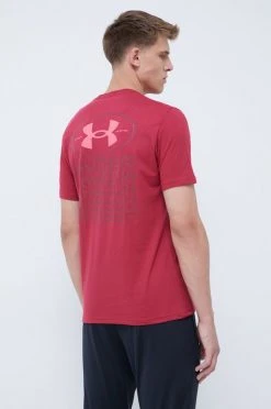 Ανδρικά Μπλουζάκια Μπλουζάκι προπόνησης Under Armour Armour Repeat κάστανο