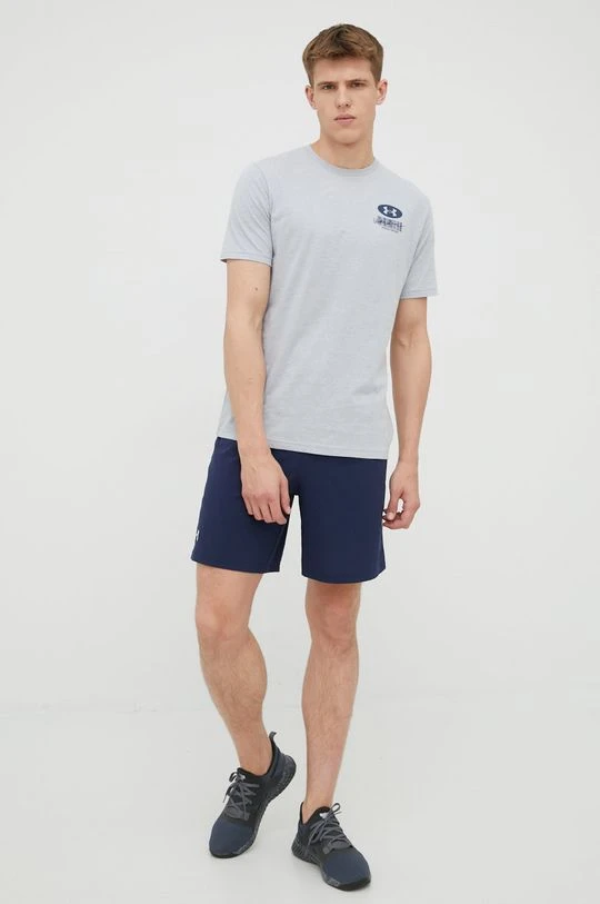 Ανδρικά Μπλουζάκια Μπλουζάκι προπόνησης Under Armour Barcode γκρι - Image 2