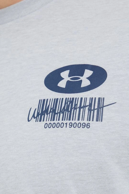 Ανδρικά Μπλουζάκια Μπλουζάκι προπόνησης Under Armour Barcode γκρι - Image 5