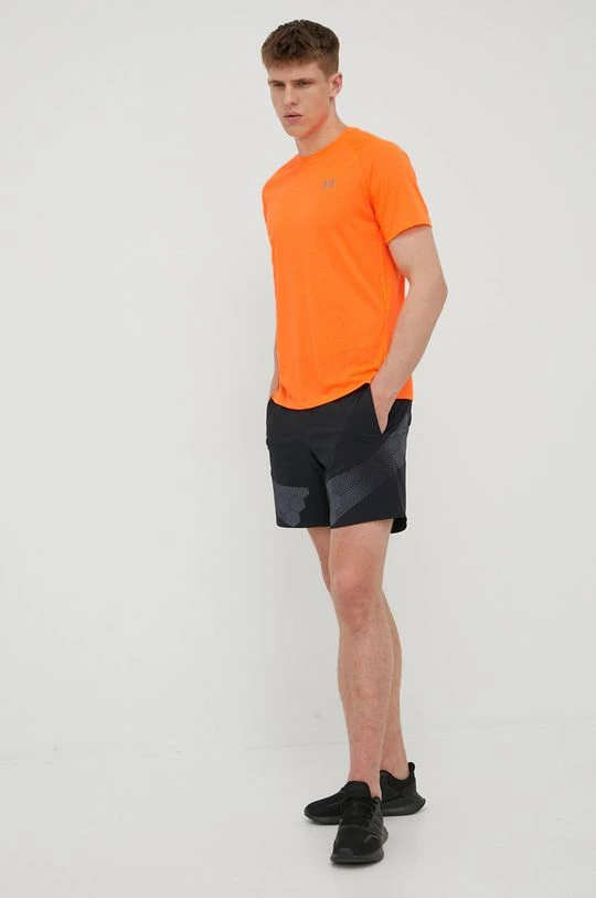 Ανδρικά Μπλουζάκια Μπλουζάκι προπόνησης Under Armour Streaker πορτοκαλί - Image 2