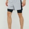 Ανδρικά Σορτς τρεξίματος Under Armour Launch γκρι