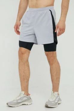 Ανδρικά Σορτς τρεξίματος Under Armour Launch γκρι