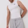 Ανδρικά Αμάνικα Μπλουζάκι Under Armour χρώμα: άσπρο