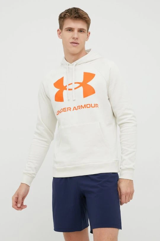 Ανδρικά Χωρίς φερμουάρ Μπλούζα Under Armour μπεζ - Image 4