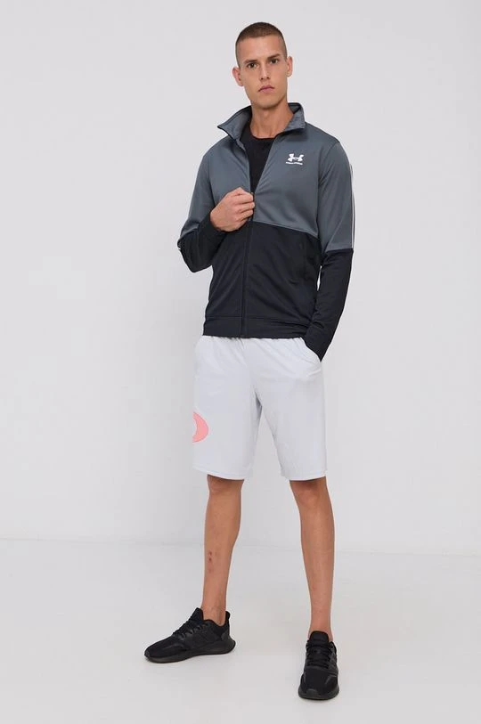 Ανδρικά Με φερμουάρ Φούτερ προπόνησης Under Armour Pique χρώμα: γκρι, - Image 2