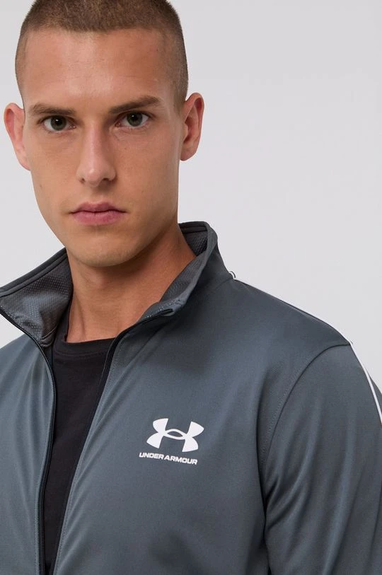 Ανδρικά Με φερμουάρ Φούτερ προπόνησης Under Armour Pique χρώμα: γκρι, - Image 4