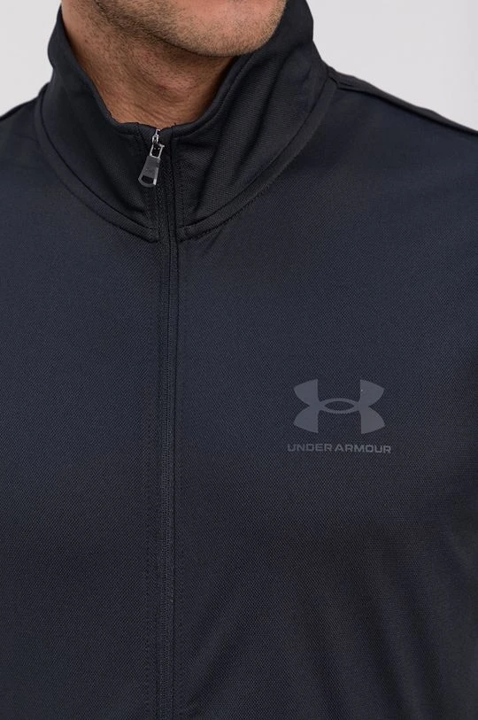 Ανδρικά Με φερμουάρ Φούτερ προπόνησης Under Armour Pique μαύρο - Image 4