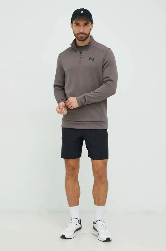 Ανδρικά Χωρίς φερμουάρ Μπλούζα Under Armour καφέ,