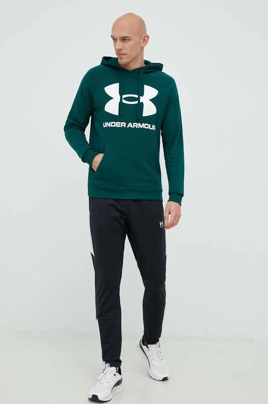 Ανδρικά Χωρίς φερμουάρ Μπλούζα Under Armour πράσινο - Image 2
