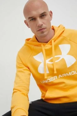 Ανδρικά Χωρίς φερμουάρ Μπλούζα Under Armour πορτοκαλί,