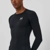Ανδρικά Μακρυμάνικα Longsleeve Under Armour χρώμα: μαύρο