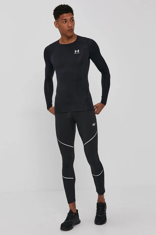 Ανδρικά Μακρυμάνικα Longsleeve Under Armour χρώμα: μαύρο - Image 2